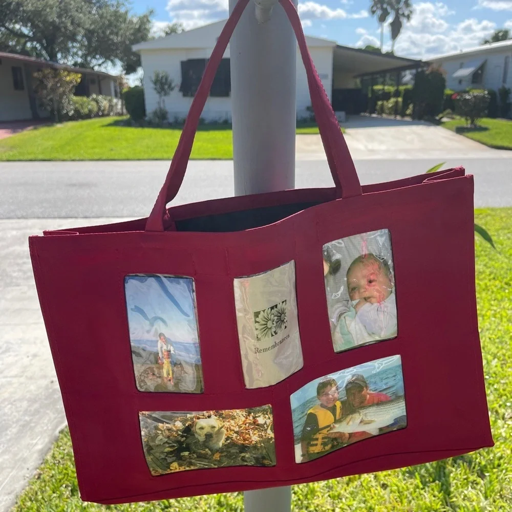 REMEMBRANCE Memories Photo Collage Tote Bag